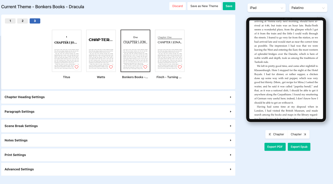 Preparing and formatting an Ebook using Atticus