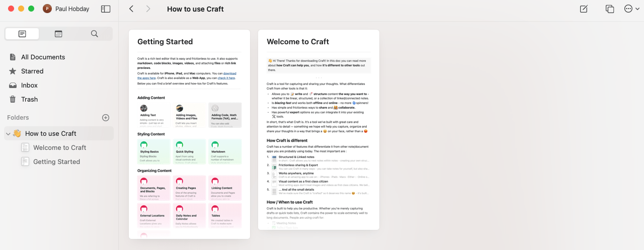 Craft First Dashboard