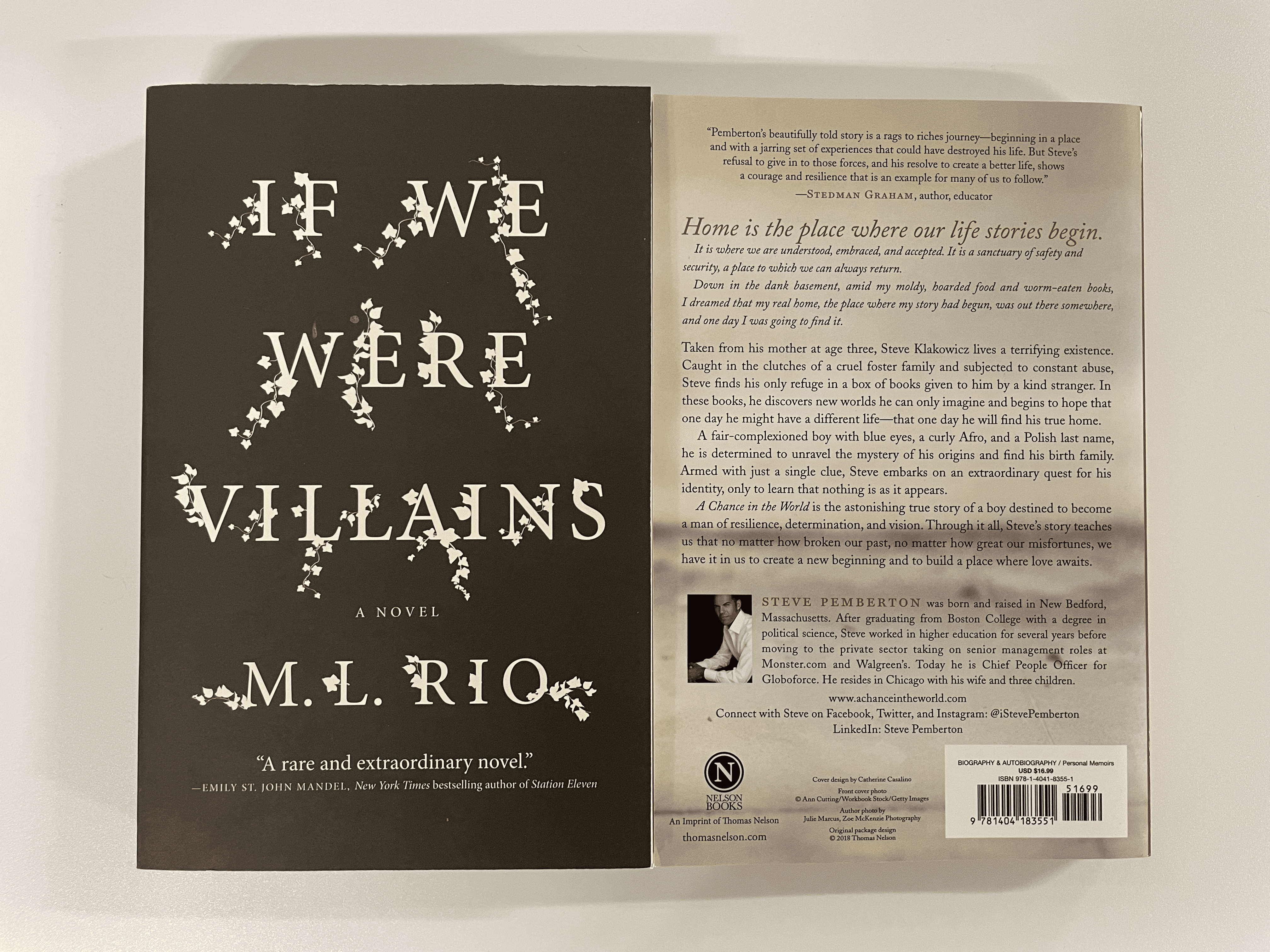 Comparing the front and back covers to illustrate how to use quotes