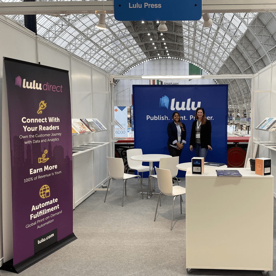 Lulu's meeting area at the London Book Fair