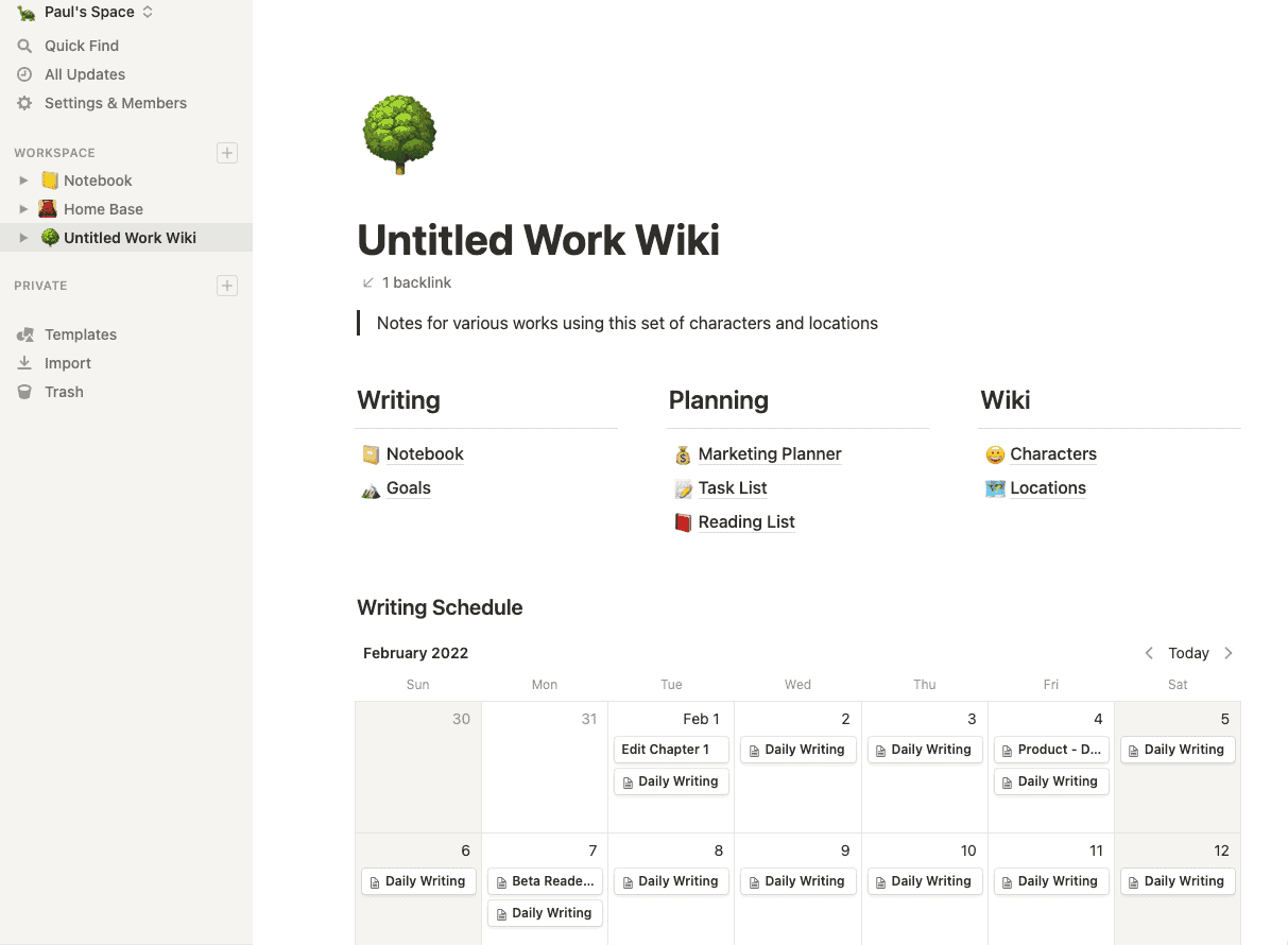 An new dashboard for planning content