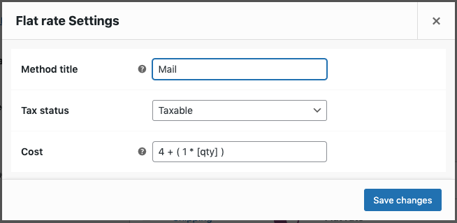 Defining a flat rate for shipping books using WooCommerce