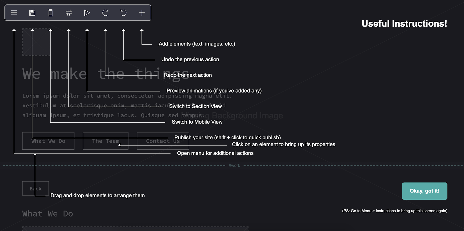 Useful Instructions for using Carrd