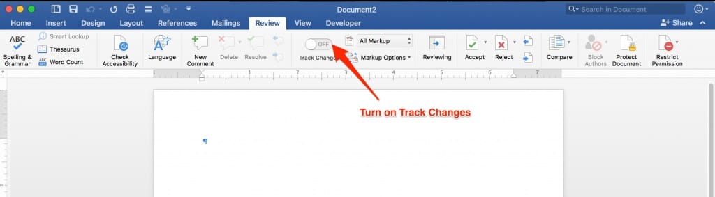 Track changes for MS Word