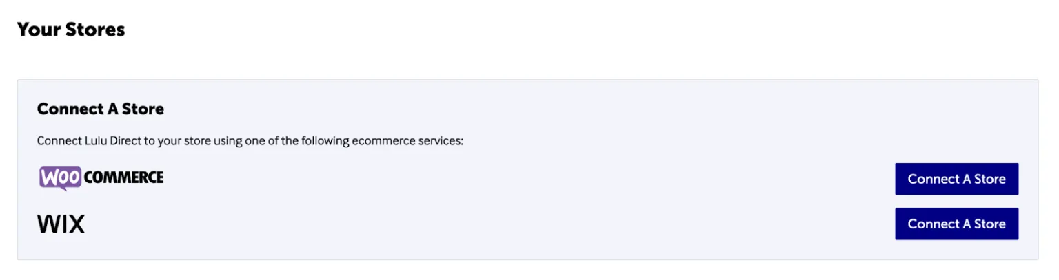 Connecting a store in Lulu Direct