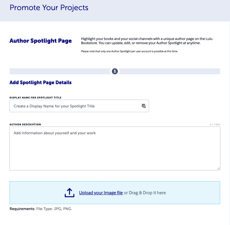 Create a Spotlight - First Screen