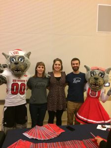 Team Lulu and the NC State Wolf Mascots