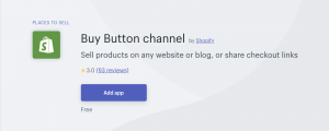 Shopify Buy Button listing capture from Shopify home page