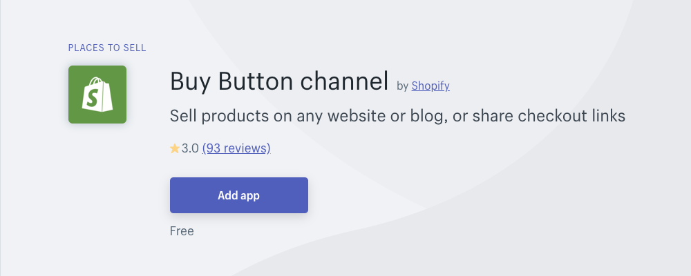 Shopify Buy Button creates an HTML button you can embed anywhere to offer your book for sale