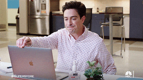 Frustrated guy closing his laptop - from Giphy.com