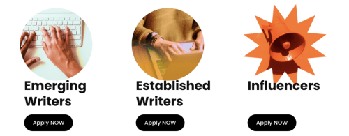 Radish requires authors and influencers to apply to their platform before publishing.